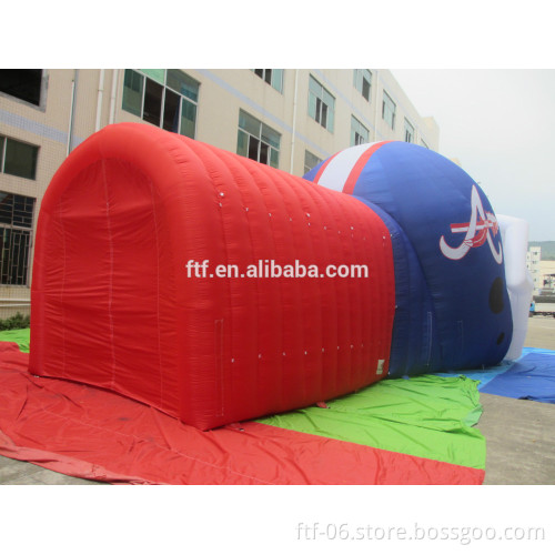 2015 new fashioned Inflatable helmet tunnel / advertising helmet tunnel